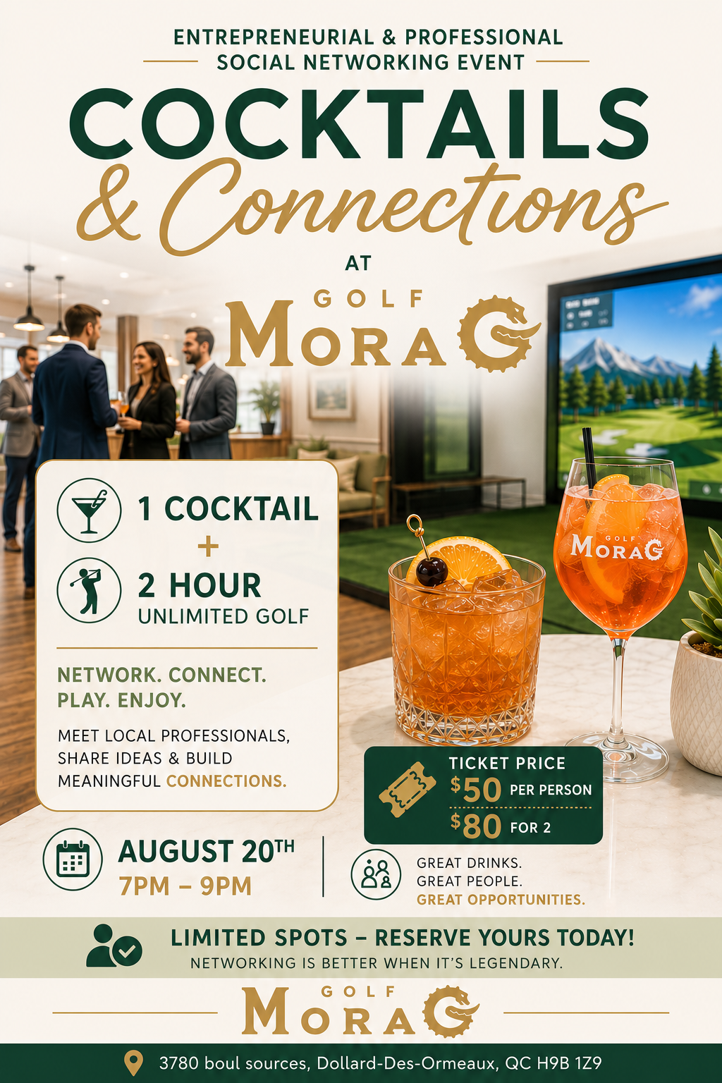 Cocktails and connections at Golf Morag