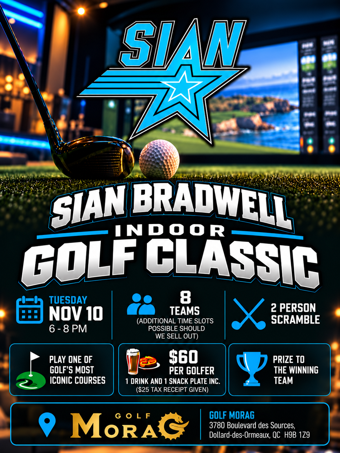 SIAN Indoor Golf Classic Poster